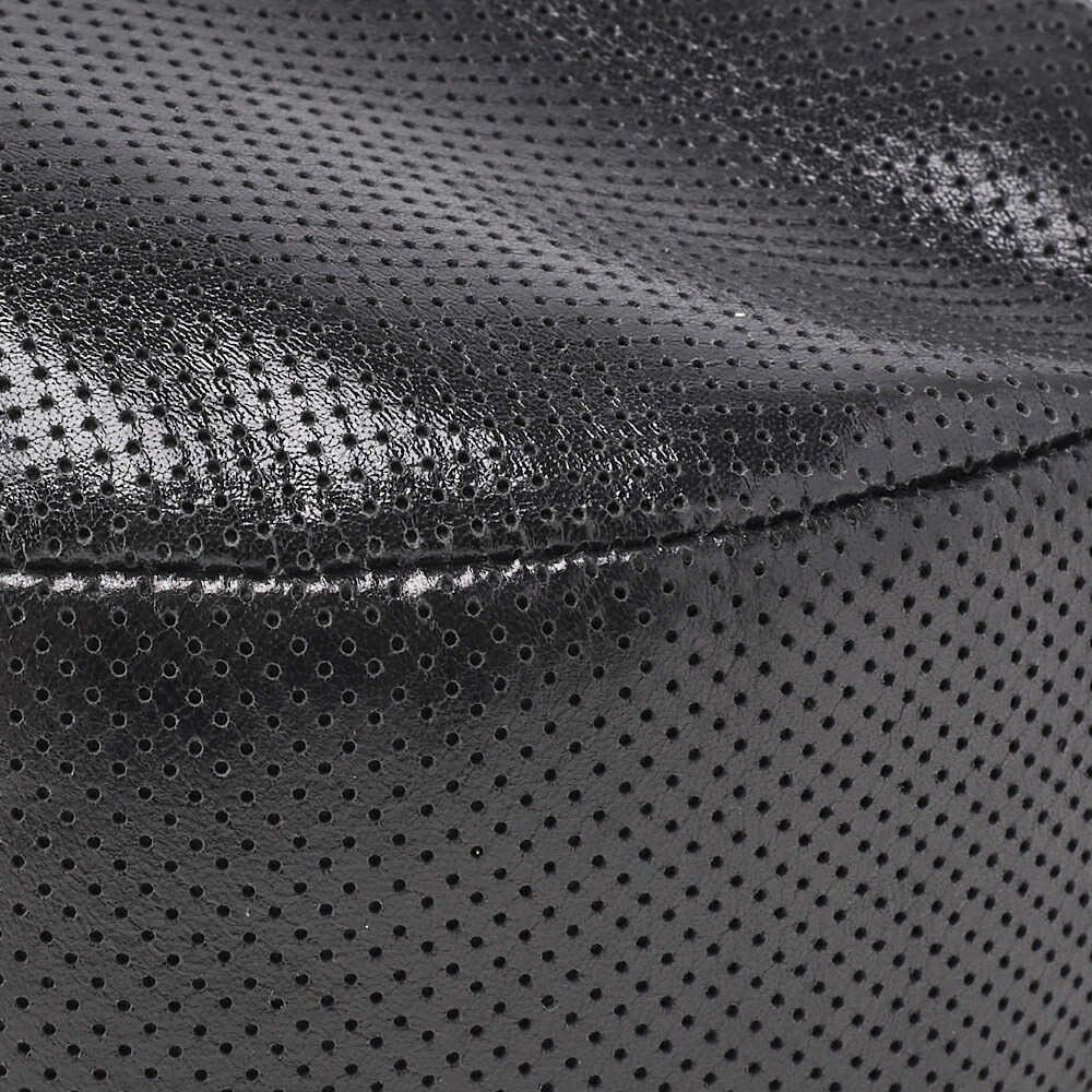 Chanel shoulder bag tote black white perforated leather - Picture 9 of 9